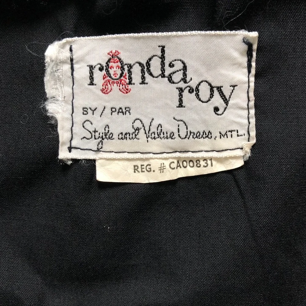 Vintage 70s Women’s Ronda Roy black and white button up sun dress size XS - Picture 8 of 16